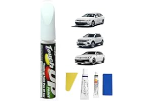 Treesiche Penna Ritocco Carrozzeria per Volkswagen, Ripara Graffi Carrozzeria Auto, Soluzione Rapida e Facile per la Riparazione, Pure White (LC9A/0Q)