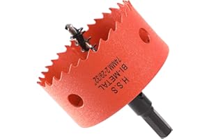 Dribotway 74mm 2-29/32'' Hole Saw, Bi-Metal Hole Saw Drill Bit High Speed Steel, Cutting Circular Holes, for Wood and Metal, Can Easily Drill Wood, Plastic, Plywood, Thin Metal