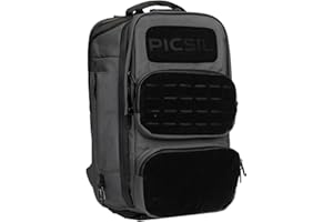 PICSIL Plecak Taktyczny Maverick 40L, Wodoodporny Plecak Wojskowy z Kieszenią Termiczną, Portem USB do Ładowania, Przegrodą na Laptopa, Urządzeniem Zabezpieczającym