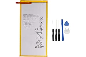 Backupower Bater¨ªa de Repuesto HB3080G1EBW ACCU Compatible con Huawei MediaPad T3 10 AGS-W09 MediaPad T3 8" KOB-W09C