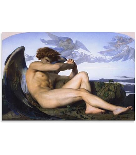 Vintage Fallen Angel Alexandre Cabanel Paint 1847 Wall Art Photo