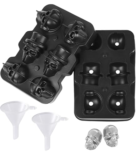 Stampo Per Ghiaccio A Forma Di Teschio 3D - Divertente E Creativo Per Cocktail E Drink - Foto 3