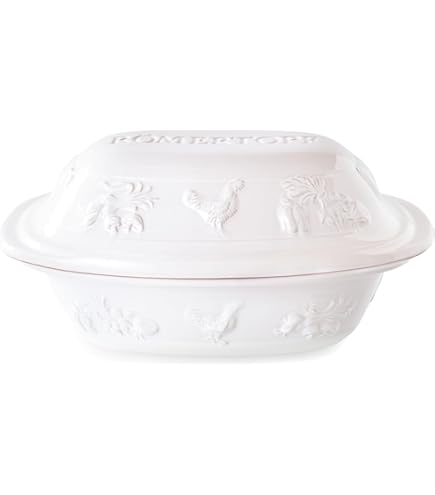 Römertopf RUSTICO Braadpan voor 1 persoon, 1,2 liter stoofpan met deksel van keramiek, voor stoven, braden en stomen, geschikt voor de oven, zwart