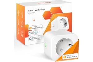 Refoss Inteligentne gniazdko współpracuje z Apple HomeKit, gniazdko Wi-Fi z pomiarem zużycia, programator czasowy gniazdko z pilotem zdalnego sterowania, licznik prądu, elektrownia balkonowa, z Alexa,