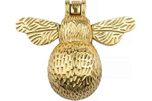BRASS & METAL B&M - Solid Brass Bumble Bee Door Knocker Polished Brass Supplied with Matching Fixing Screws