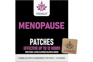Menopause Supplements Patches – Stronglife Natural 60 Vitamin & Herbal Transdermal Patches for Women – High Absorption, Hormonal Balance - Menopause Relief & Perimenopause Support