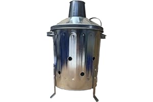PARASENE 15L mini Garden Incinerator Small fire Bin Galvanised 15 Litre Burning Wood