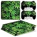 Produktbild Sony PS4 Playstation 4 Pro Skin Design Foils Aufkleber Schutzfolie Set - Cannabis 5 Motiv