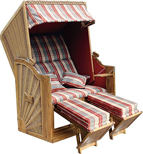 Preisvergleich Produktbild Strandkorb ''Trend 40'' Dessin 604 natur FSC