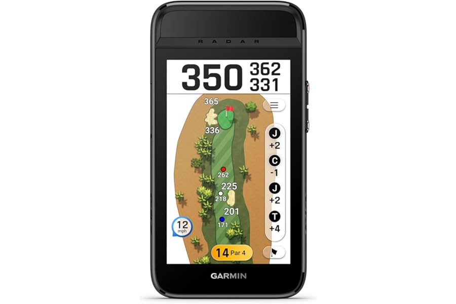Garmin Approach® G82, Portable Golf Launch Monitor, Premium GPS Handheld, Large Color Touchscreen