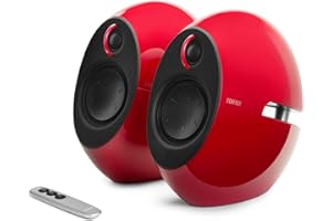 Edifier Luna E25 designerski zestaw głośników z Bluetooth (74 W), czerwony E25HD RED