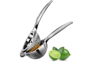 ‎REKIX Rekix 7cm Zitronenpresse, Zitruspresse, Saftpresse Manuell, Zitronenpresse Handpresse, Limettenpresse Klein, Lemon Squeezer, Citrus Juicer, Entsafter, Zitronenscheibenpresse, Bar Cocktail Zubehör