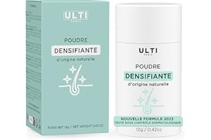 Ulti Paris Fibre per Capelli - 12g - Polvere per Capelli 100% naturale (castano chiaro) fibre capelli, ispessimento capelli, hair fiber, hair powder, polvere capelli