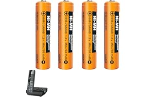 ZZWJBCYLE 4 Pack 1.2V 750mAh NI-MH Rechargeable AAA Battery for Gigaset BT Cordless Phones, Rechargeable AAA Batteries for Panasonic