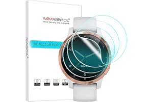 NEWZEROL 4 Pezzi Compatibili per GRMN Vivoactive 4s Pellicola Protettiva TPU Pellicola Antigraffio ad Alta Definizione Antigraffio per GRMN Vivoactive 4s