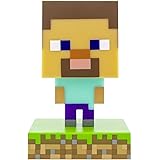 Paladone PP6594MCF Products Mini Lampada da Notte 3D, in Plastica, Icon Minecraft Steve