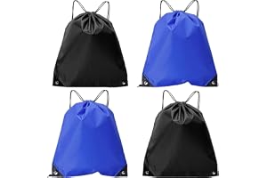 4-pack ryggsäck med dragsko, PE med dragskoväska, fitnesväska, män och kvinnor, sportryggsäck, lämplig för sport, fitness, sk