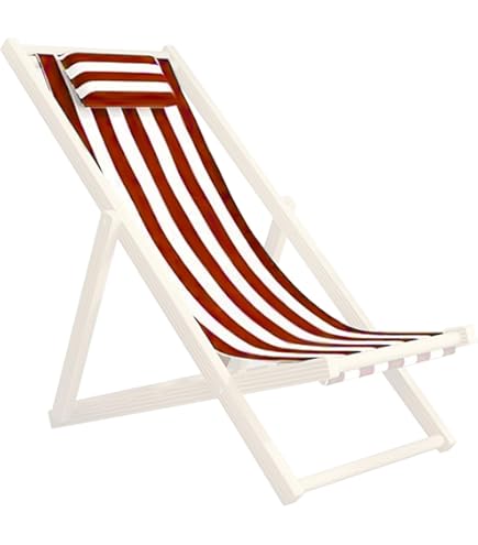 Tela Di Ricambio Per Sdraio Spiaggia - Blu E Bianca 435x1165 Mm In Tessuto Resistente - Foto 3