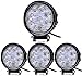 Produktbild 4pcs 27W Runde LED Offroad Flutlicht Reflektor Scheinwerfer,ALPHA DIMA Arbeitslicht Arbeitsscheinwerfer Zusatzscheinwerfer Offroad Scheinwerfer 12V 24V Rückfahrscheinwerfer IP67 für SUV,UTV,ATV