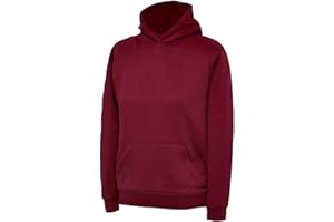 Listers Schoolwear Boys Girls Plain Hoodie Fleece Childrens Hooded Sweatshirt Pullover Hoody 1-15 Years