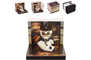 KQWVZ 3D kalender 2027, skrivbordskalender med LED-ljus, rivbar kreativ memo för kontor och heminredning, papperssnideri konst klisterlappar för jul nyår presenter, stil 1