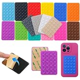 Silikon Telefon Tutucu Ped, Renkli Kare Tasarım, Otomobil ile Uyumlu Telefon Sabitleyici, Ultra G&uuml;&ccedil;l&uuml; Vantuzlu (Beyaz)
