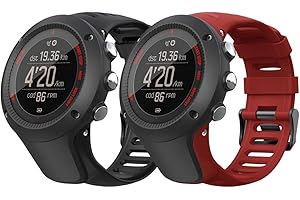 Songsier Cinturino Compatibile con Suunto Ambit 3/1/2/2S/2R/3 Sport/3 Run/3 Peak, Cinturino di Ricambio in TPU