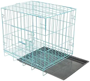 Emily Pets Pet Folding Cage Medium Pet Cage Collapsible Dog Crate with Toilet Suitable for Dog Cat Rabbit Indoor Ourdoor 30 INCH