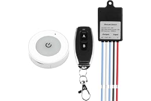 Vegena 12 V trådlös strömbrytare med fjärrkontroll, 433 MHz, DC-relä 5 V-30 V, 30–50 m, liten storlek styrenhet för taklampor