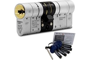FEDERAL LOCKS UK Federal 3 Star Euro Cylinder Door Lock TS007 Diamond Secure Anti-Snap Dual Finish 5 Keys 40/50