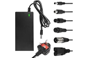 KUWUNG 42V 2A Electric Scooter Charger, Li-ion Battery Charger with 6 Connections for Electric Scooter, Li-ion Battery Charger Bicycle Scooter Battery Charger, Electric Bike Charger for M365