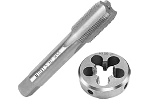 FIFIBANG Gewindeschneider und Gewindeschneideisen M18 x 1,5mm Gewindebohrer & Außengewindeschneider Set, Gewindeschneidsatz aus HSS Stahl Gewindeschneidzeug-Satz für Metrische Innen- und Außengewinde