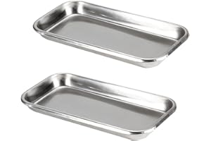 BSYFOP 2Pcs Kidney Tray, Aesthetics Equipment Tray Shaped Curved Dish, Kidney Dish Small Trays For Dental Lab Tool Instrument Bathroom Organizer Tattoo Tool Trays