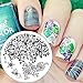 Born Pretty Nail Art Stamping Template Image Plate Flower Leaf Design
