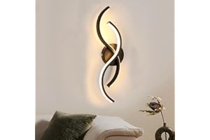 Mckalen Applique Murale Intérieure LED, 15W 1687LM Créativité Design Lampe Murale LED Chambre, 42CM Luminaire Mural Moderne en Acryliquel pour Salon Cuisine Couloir Escalier, Blanc Chaud 3000K