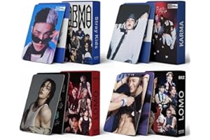 JXADVOK Stray-K Photocards,4 Pack/220 pcs Karma Photocards New Album Cards Felix Bangchan Hyunjin Photo Card Birthday Gift Card for Fans