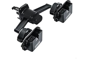 HYSHIKRA Support pour grille d'aération de radio, support double appareil avec rotule, crochet en métal et design antidérapant pour talkie-walkie BaoFeng pxton Yaesu Motorola Midland Cobra CB