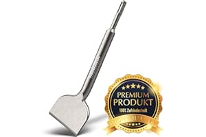 SCHWABENBACH ® Burin carrelage 75 x 250mm SDS Plus - Outil pour enlever les carreaux - Idéal pour enlever le plâtre - Burin plat sds - Ciseau pour marteau perforateur 75mm pour les professionnels