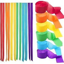 Kayqbonke 8 Rouleaux Papier Crépon Vert 4.5cm X 25m – Serpentins Fête Mariage Anniversaire Déco