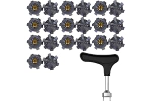 Armastuse Universella golfspetsar, 20 st enkla att byta spikar för skor + 1 spetsnyckel - Practical Golf Spikes for Golfers