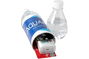 OMANA Diversion Safe Water Bottle Secret Stash Container AquaFin Bottled Water- Transparent Stash Water Bottler Secret Compartment Diversion Safe Water Bottle Storage (350 ML)