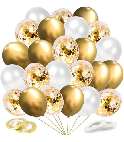 Regalos 50 Aniversario Boda 24 Globos Dorados Para Bodas De Oro