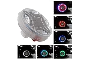 Lumières LED de roue de voiture, lumières de pneu de moyeu de roue solaire à LED colorées Baceyong 4 modes de lumière de roue flash, kit de lampe stroboscopique