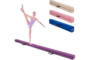 ‎DREAMADE DREAMADE Schwebebalken Kinder, Schwebebalken klappbar, Balance Balken Turnen, Gymnastikbalken Übungsbalken, Schwebebalken für Turnen Kinder, Holz, 210 x 10 x 6.5cm