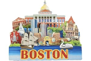 WEDARE MAGNET SOUVENIR Boston Landmark 3D USA Refrigerador imán turístico recuerdos madera magnético imán nevera decoración del hogar y la cocina de China