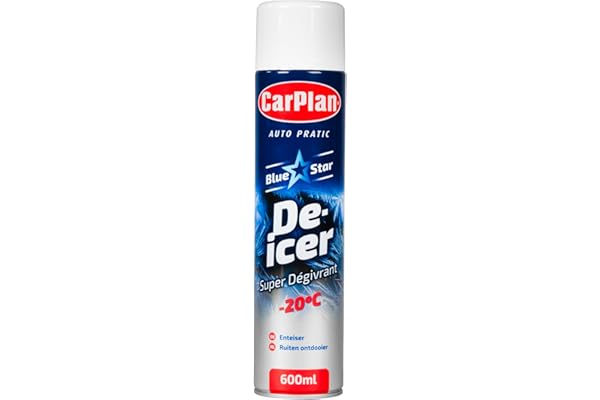 🔥 CarPlan Blue Star Aerosol De-icer, 600 ml (Pack of 1)