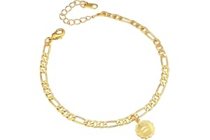 Suplight Tobillera Horóscopo de Doce Constelaciones de Cumpleaños, Pulsera de Tobillo con Medalla de Acero Inoxidable 316L para Mujeres Muchachas, Joyería de Moda de Regalo para Verano Vacaciones