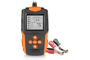 WENOSDA Autobatterie Tester 12V/24V Autobatterie messgerät-Tester, Batterietester kfz Ladesystem Test-Scan-Tool, Digital Battery Alternator Analyzer, Autobatterietester für PKW-LKW ATV SUV Boot