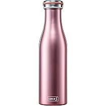 Lurch, Borraccia thermos, Acciaio INOX, rosso bordeaux, 7.7 x 7.7 x 26.3 cm