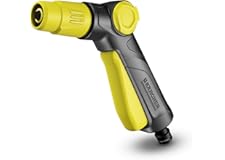 Karcher, Hose Spray Gun Water Garden Lockable Nozzle Yellow Black Plastic Aluminum Brass